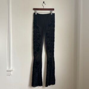 Dolls Kill Black Flare Pants